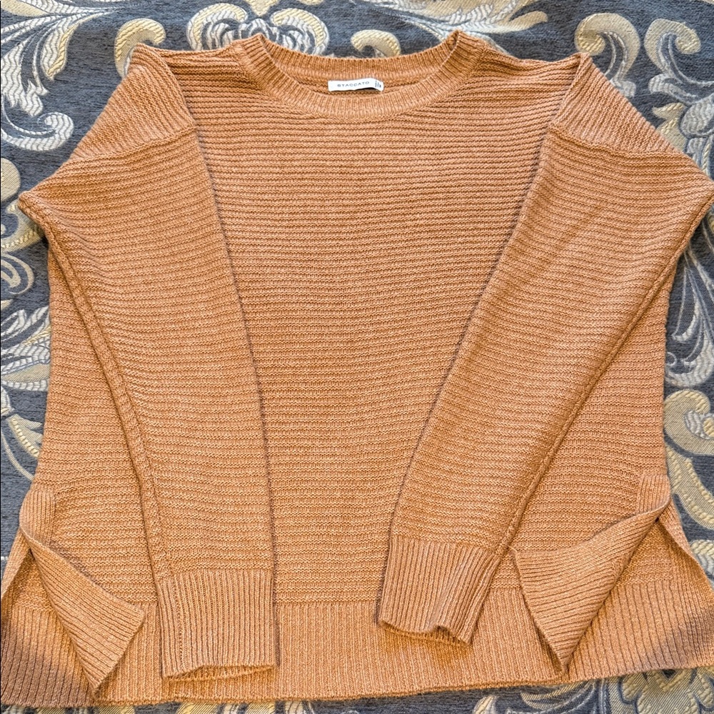 Staccato Warm Brown Crew Neck Sweater